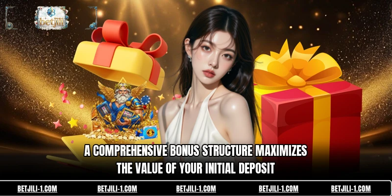 A comprehensive bonus structure maximizes the value of your initial deposit