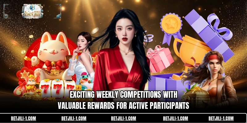Exciting weekly competitions with valuable rewards for active participants