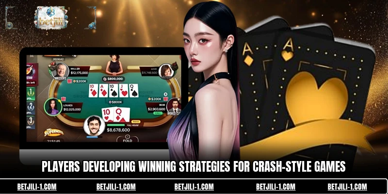 Players developing winning strategies for crash-style games
